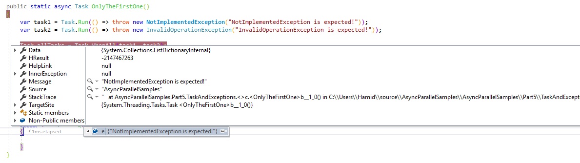 c# - How do I make visual studio show exceptions that any method may throw?  - Stack Overflow