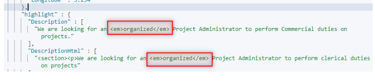 Elastic Search: Highlighting Text Contains HTML Tags - Mosalla