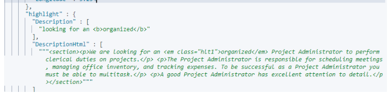 Elastic Search: Highlighting Text Contains HTML Tags - Mosalla